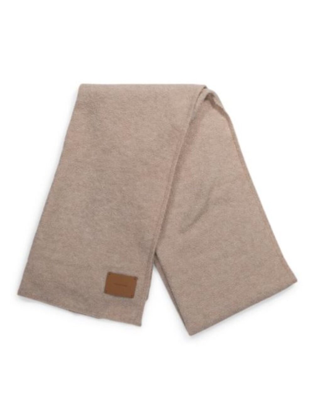 VINCE Merino Wool Blend Boucle Reverse Jersey Knit Oversized Scarf